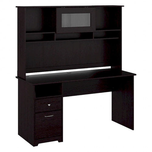 60W Computer Desk with Hutch