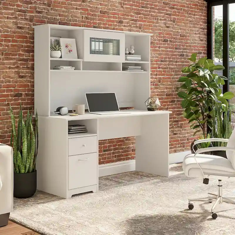Secretária de computador de 60W com estante superior