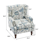 Wingback-Akzentstuhl mit Nagelkopfbesatz