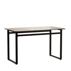 Mesa de jantar retangular de vidro para 4 a 6 pessoas