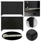 4/6 Drawer Dresser with Solid Wood Frame and Retro Design