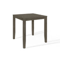 Mesa de jantar quadrada à altura de bancada - cinzenta
