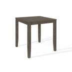 Mesa de jantar quadrada à altura de bancada - cinzenta