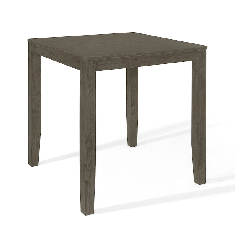Mesa de jantar quadrada à altura de bancada - cinzenta
