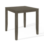Mesa de jantar quadrada à altura de bancada - cinzenta