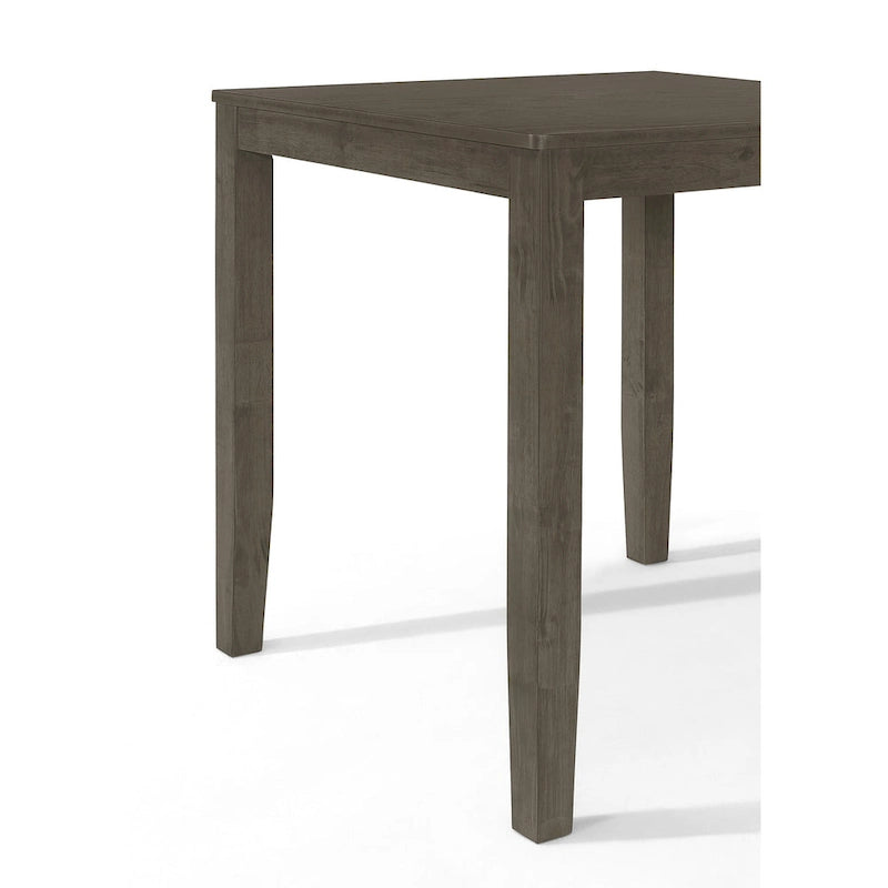 Mesa de jantar quadrada à altura de bancada - cinzenta