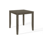 Mesa de jantar quadrada à altura de bancada - cinzenta