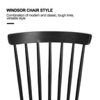 Windsor Dining Chairs with Spindle Back – Set of 2 or 4