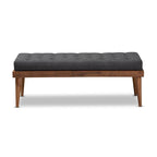 Gepolsterte Sitzbank für den Eingangsbereich im Mid-Century-Stil