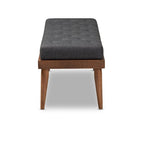 Gepolsterte Sitzbank für den Eingangsbereich im Mid-Century-Stil