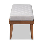 Gepolsterte Sitzbank für den Eingangsbereich im Mid-Century-Stil