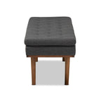 Gepolsterte Sitzbank im Mid-Century-Modern-Stil