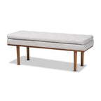 Gepolsterte Sitzbank im Mid-Century-Modern-Stil