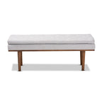 Gepolsterte Sitzbank im Mid-Century-Modern-Stil