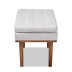 Gepolsterte Sitzbank im Mid-Century-Modern-Stil