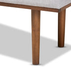 Gepolsterte Sitzbank im Mid-Century-Modern-Stil