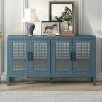 Nestfair Retro Sideboard with 4 Door Large Storage and Adjustable Shelves - N/A