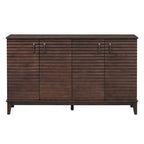 Credenza rétro con 4 ante, ampio spazio contenitore e ripiani regolabili