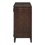 Credenza rétro con 4 ante, ampio spazio contenitore e ripiani regolabili