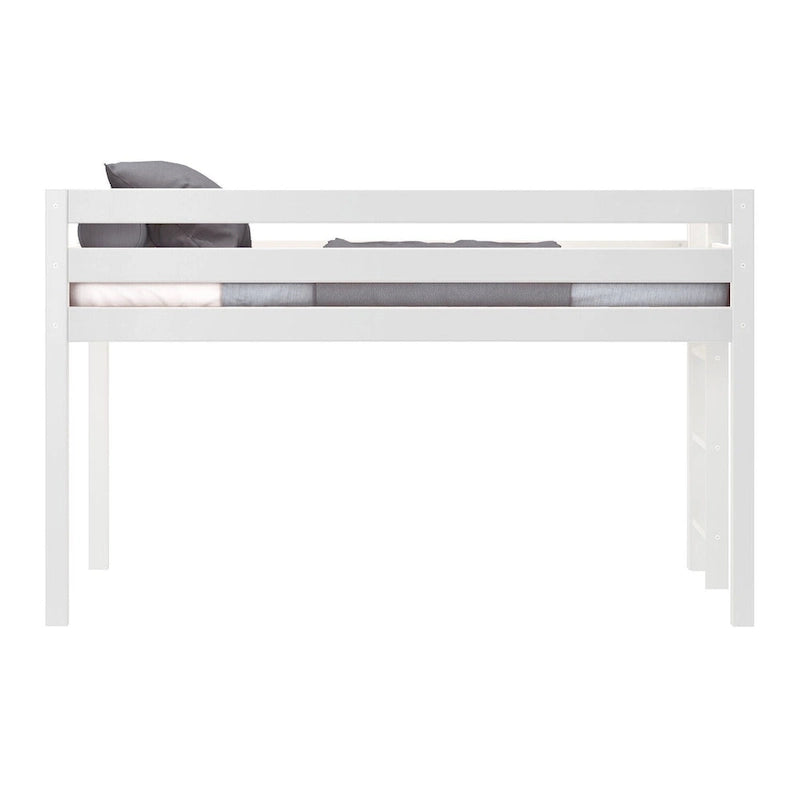 Low Loft Twin Bed with End Ladder
