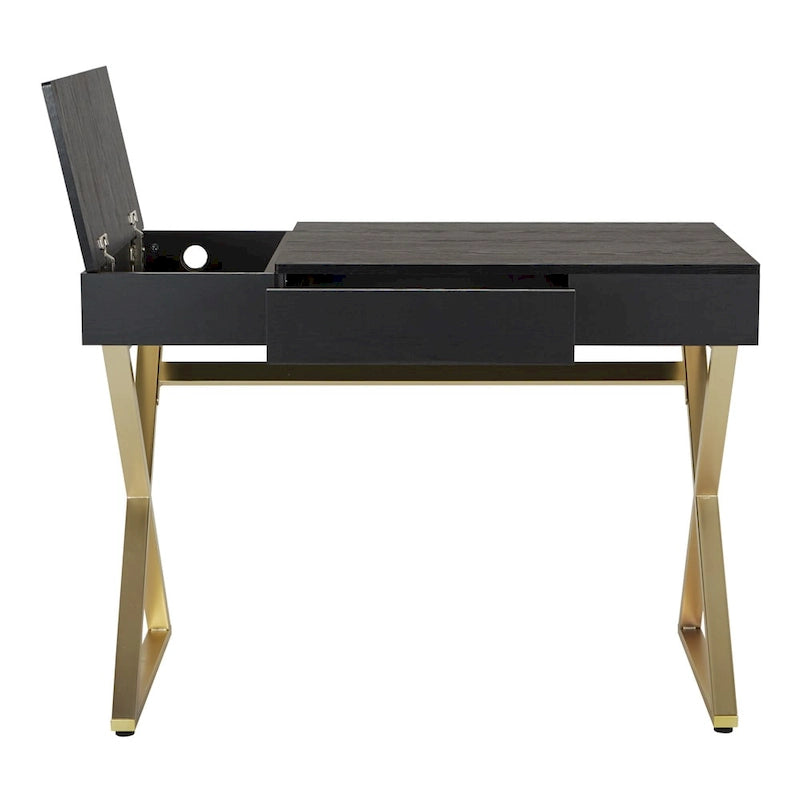 Powered Home Office Desk with In-Desk Charging Station