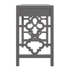 2-Drawer Writing Desk with Quatrefoil Detail