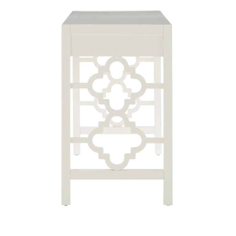 2-Drawer Writing Desk with Quatrefoil Detail