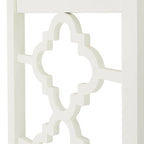2-Drawer Writing Desk with Quatrefoil Detail