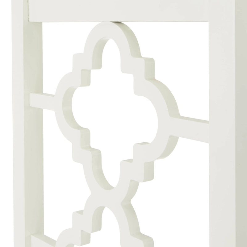 2-Drawer Writing Desk with Quatrefoil Detail
