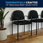 Stackable Steel Side Reception Chair with Arms