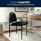 Stackable Steel Side Reception Chair with Arms