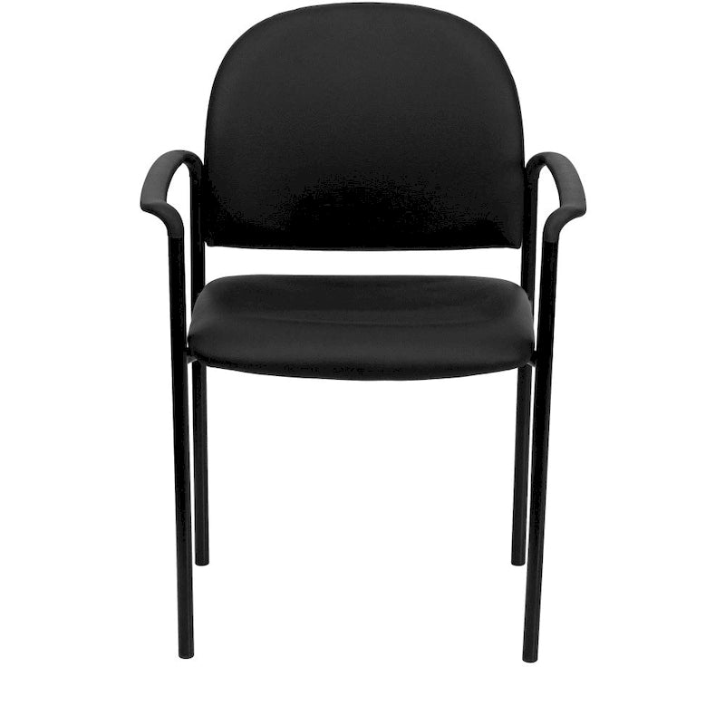 Stackable Steel Side Reception Chair with Arms