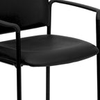 Stackable Steel Side Reception Chair with Arms