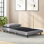 Convertible Sleep Chair with Adjustable Backrest and Hideaway Legs