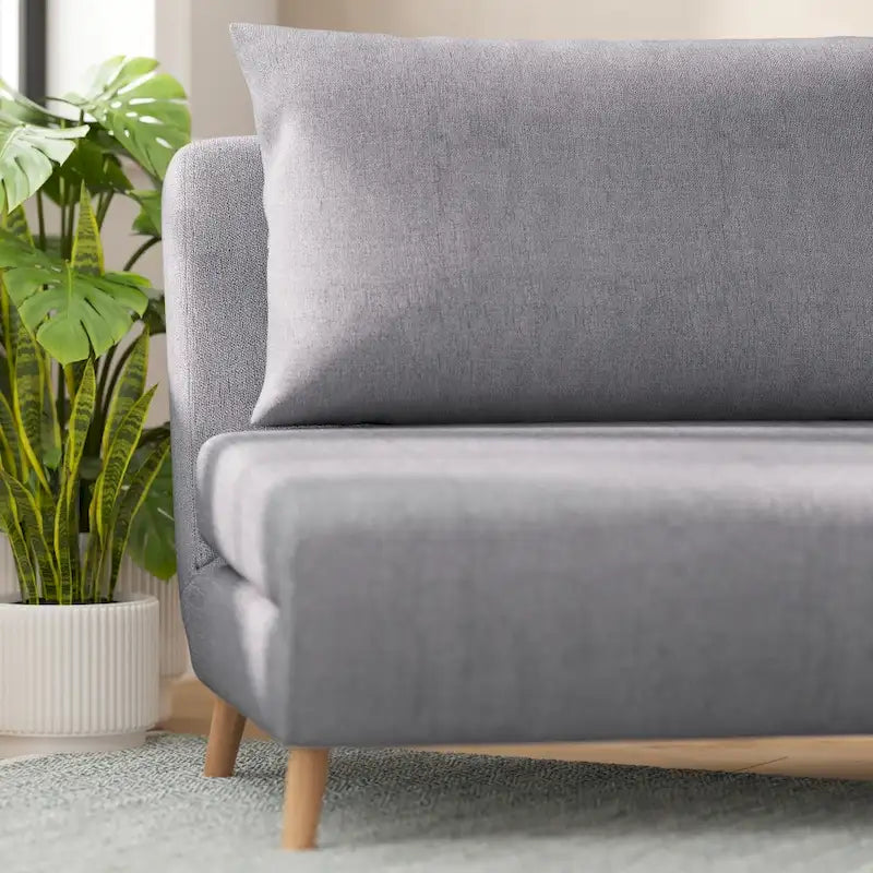 Convertible Sleep Chair with Adjustable Backrest and Hideaway Legs