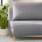 Convertible Sleep Chair with Adjustable Backrest and Hideaway Legs