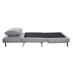 Convertible Sleep Chair with Adjustable Backrest and Hideaway Legs