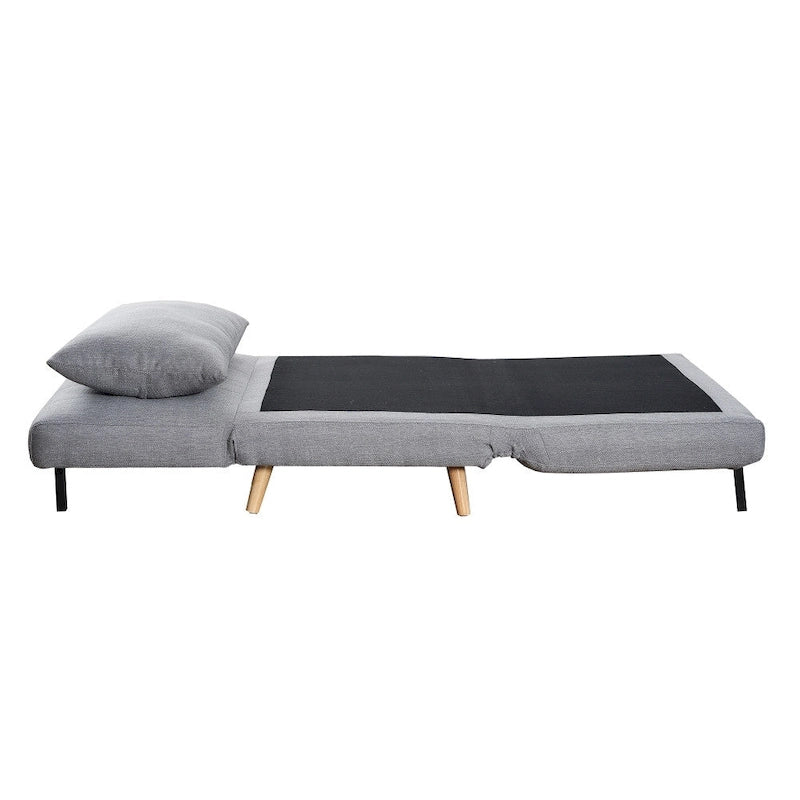 Convertible Sleep Chair with Adjustable Backrest and Hideaway Legs
