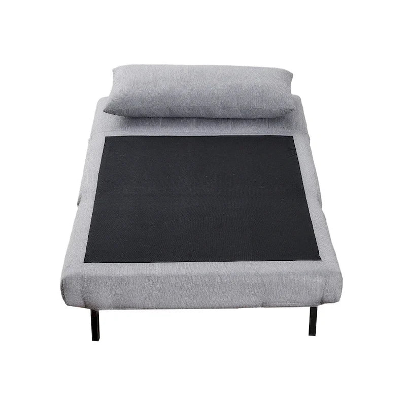 Convertible Sleep Chair with Adjustable Backrest and Hideaway Legs