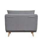 Convertible Sleep Chair with Adjustable Backrest and Hideaway Legs