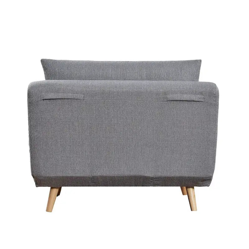 Convertible Sleep Chair with Adjustable Backrest and Hideaway Legs