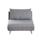 Convertible Sleep Chair with Adjustable Backrest and Hideaway Legs