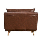 Convertible Sleep Chair with Adjustable Backrest and Hideaway Legs