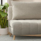 Convertible Sleep Chair with Adjustable Backrest and Hideaway Legs