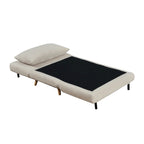 Convertible Sleep Chair with Adjustable Backrest and Hideaway Legs