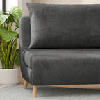 Convertible Sleep Chair with Adjustable Backrest and Hideaway Legs