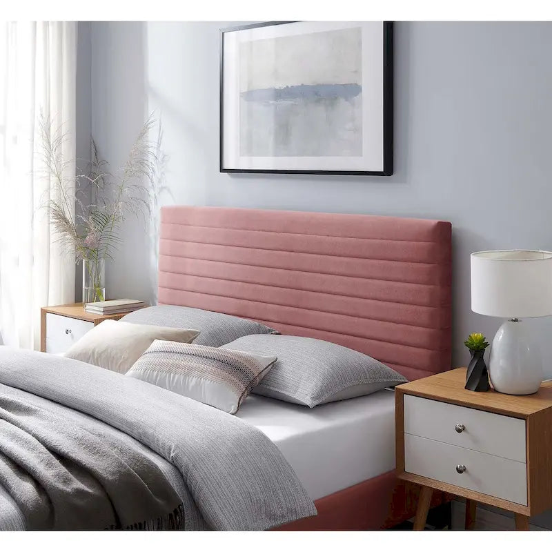Channel Tufted Performance Velvet Full/Queen Headboard