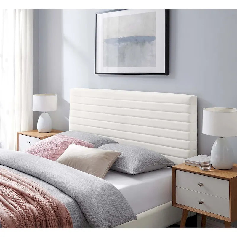 Channel Tufted Performance Velvet Full/Queen Headboard
