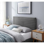 Channel Tufted Performance Velvet Full/Queen Headboard