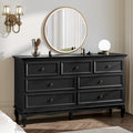 7-Drawer Dresser with Wood Legs and Painted Finish